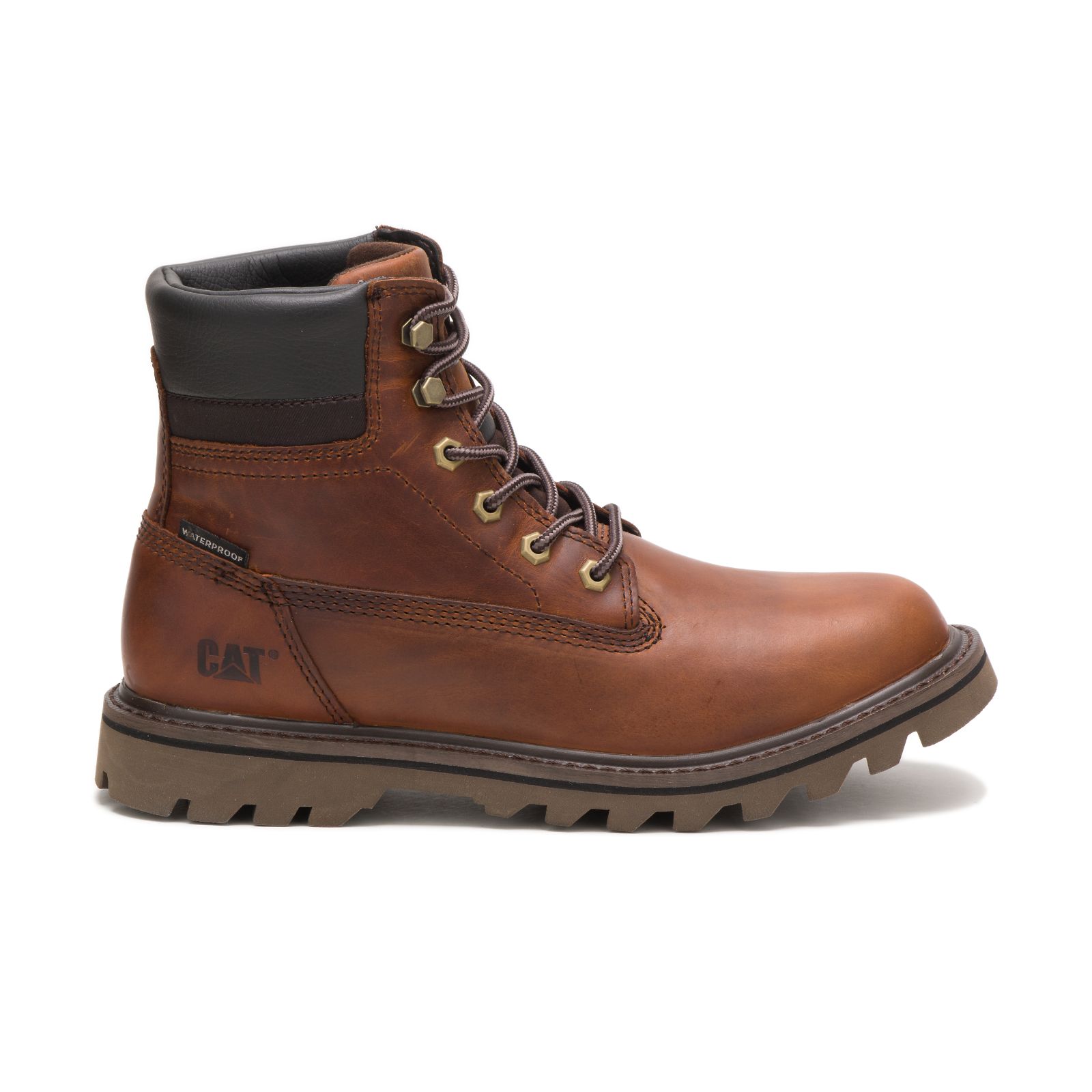 Caterpillar Deplete Waterproof - Mens Work Boots - Brown - NZ (402CSETUL)